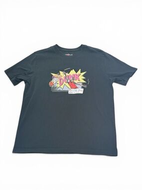 Nike Men's Air Jordan Brand Dunk Tee BLack/Multi Size Large